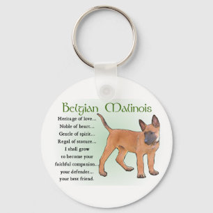 Belgian Malinois Gifts Key Ring