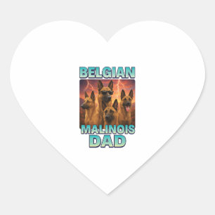 Belgian Malinois Heart Sticker