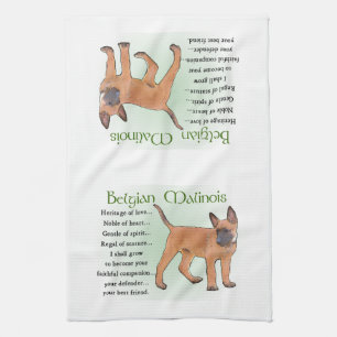 Belgian Malinois Heritage of Love Tea Towel
