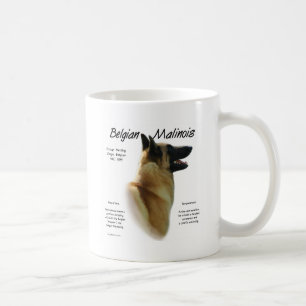 Belgian Malinois History Design Coffee Mug