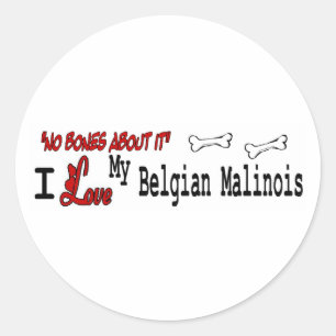 Belgian Malinois (I Love) Sticker