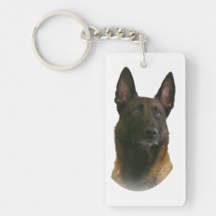 belgian malinois key ring