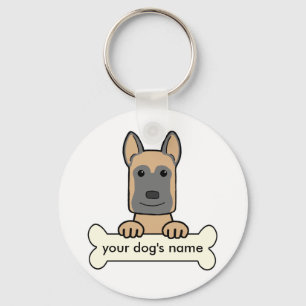 Belgian Malinois Key Ring