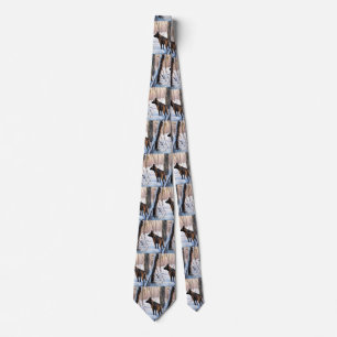 Belgian Malinois Let It Snow Christmas Tie