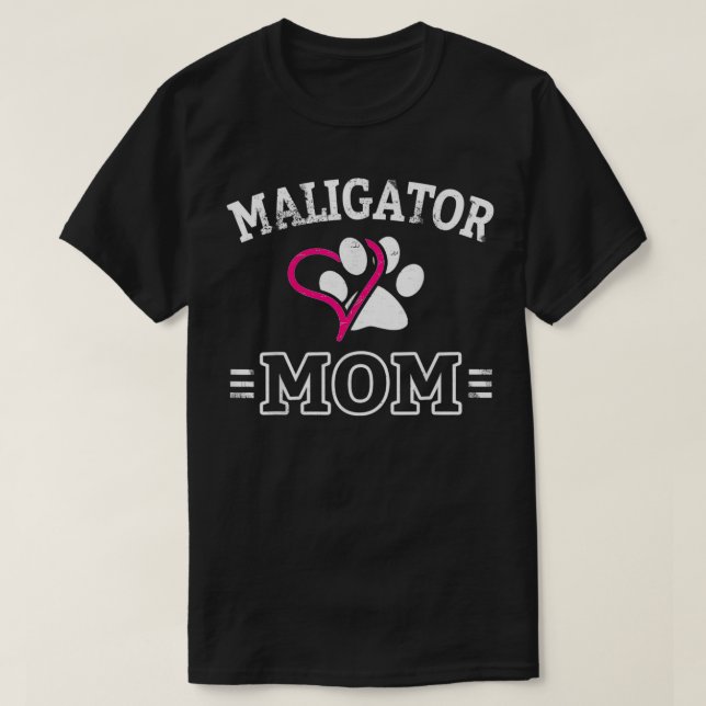 Belgian Malinois Maligator Mum Funny Dog Mama Gift T-Shirt (Design Front)