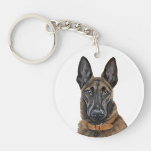 Belgian Malinois Mum Key Ring