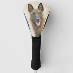 Belgian Malinois Painting - Cute Original Dog Art Golf Head Cover