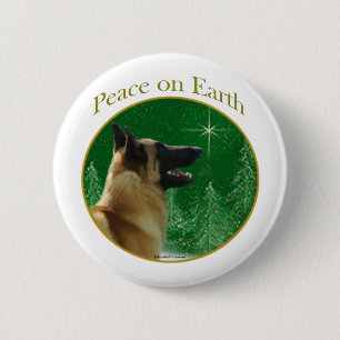 Belgian Malinois Peace 6 Cm Round Badge