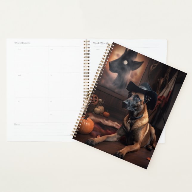Belgian Malinois Pumpkins Halloween Scary Planner (Display)