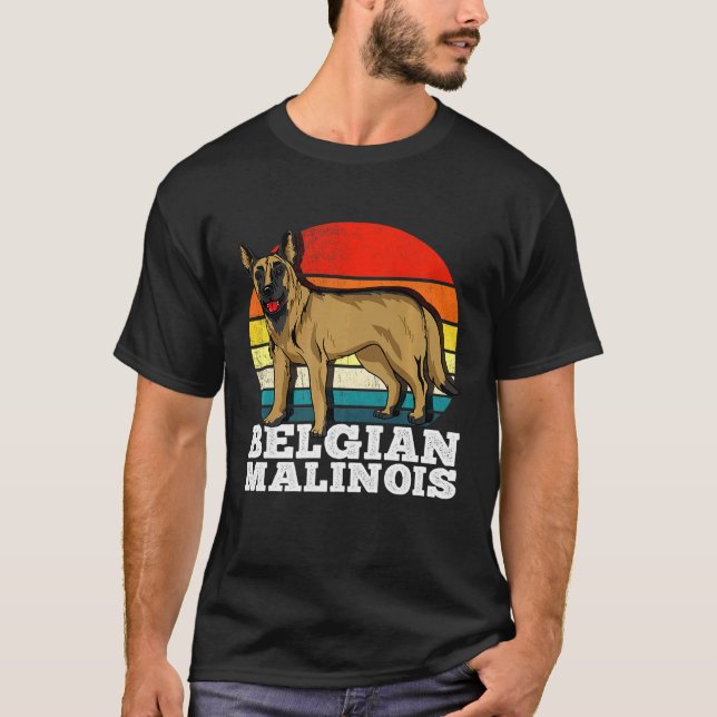 Belgian Malinois Retro T-Shirt (Front)