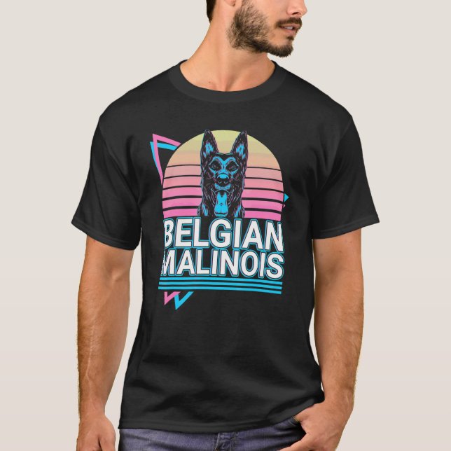 Belgian Malinois Retro T-Shirt (Front)
