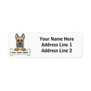 Belgian Malinois Return Address Label