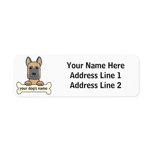 Belgian Malinois Return Address Label (Front)