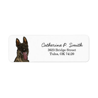 Belgian Malinois Return Address Label