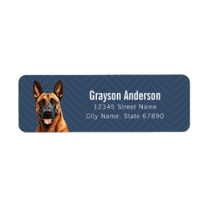 Belgian Malinois Return Address Labels