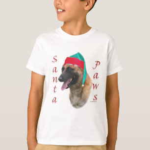 Belgian Malinois Santa Paws;Santa Belgian Malinois T-Shirt