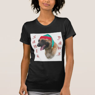 Belgian Malinois Santa Paws;Santa Belgian Malinois T-Shirt