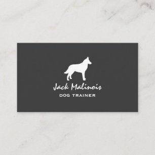 Belgian Malinois Silhouette Business Card