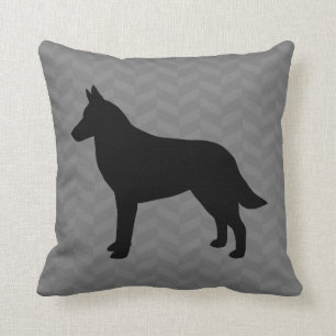 Belgian Malinois Silhouette Cushion