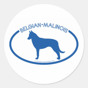 Belgian Malinois Silhouette Sticker