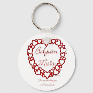 Belgian Malinois True Love; Love Belgian Malinois Key Ring