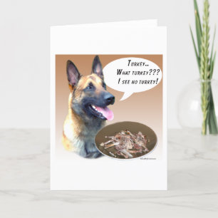 Belgian Malinois Turkey Holiday Card