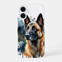 Belgian Malinois Watercolor Art