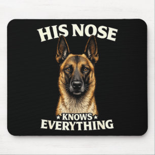 Belgian malinois working dog lover design mouse pad