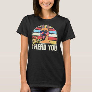 Belgian Malinois Yes I Herd You Maligator Dog Vint T-Shirt