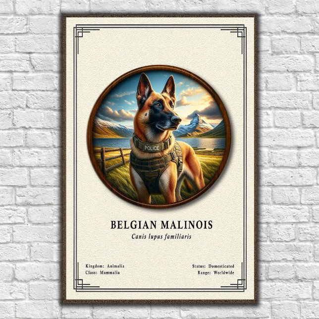 Belgian Malinois Zoology Series Poster (Creator Uploaded)