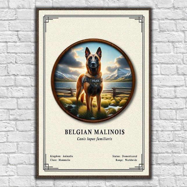 Belgian Malinois Zoology Series Poster (Creator Uploaded)
