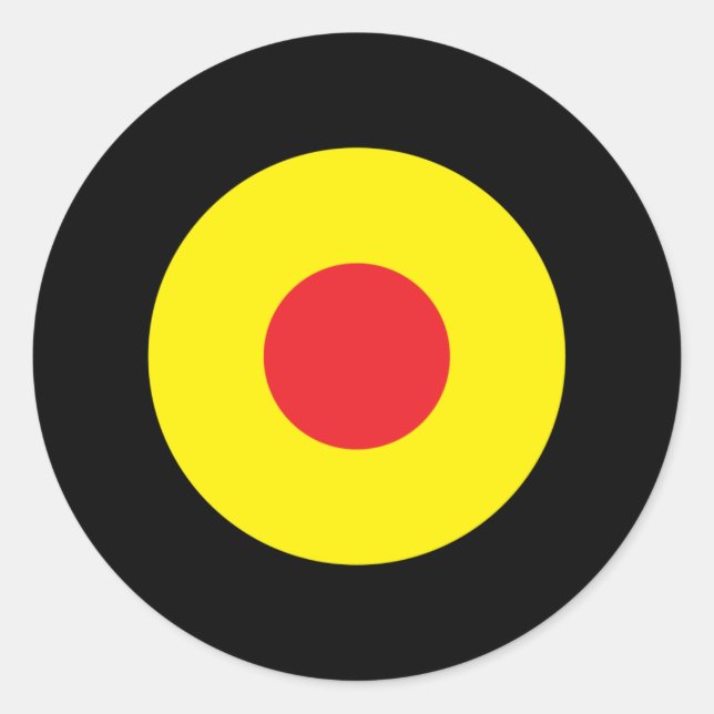 Belgian Mod Round Sticker (Front)