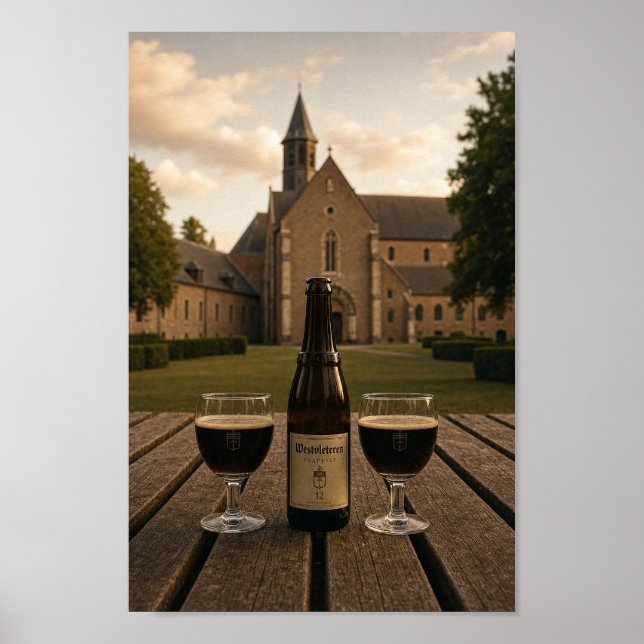 Belgian Monastery Westvleteren Ale Beer Poster (Front)