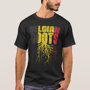 Belgian Roots Belgium Heritage Flag T-Shirt