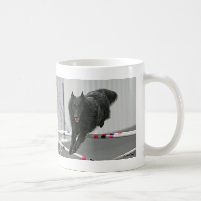 Belgian Sheepdog Agility Mug (Right)