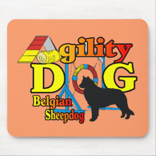 Belgian Sheepdog Agility Shirts Gifts Mouse Pad