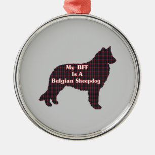 Belgian Sheepdog BFF Metal Ornament