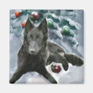 Belgian Sheepdog Christmas Gifts Magnet