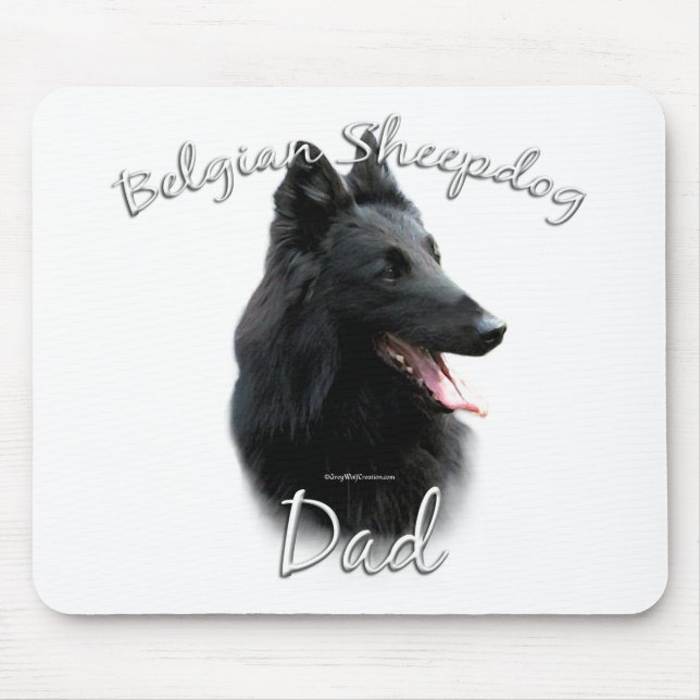 Belgian Sheepdog Dad 2 Mouse Pad (Front)