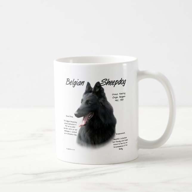 Belgian Sheepdog History; All About Sheepdogs Coffee Mug (Right)