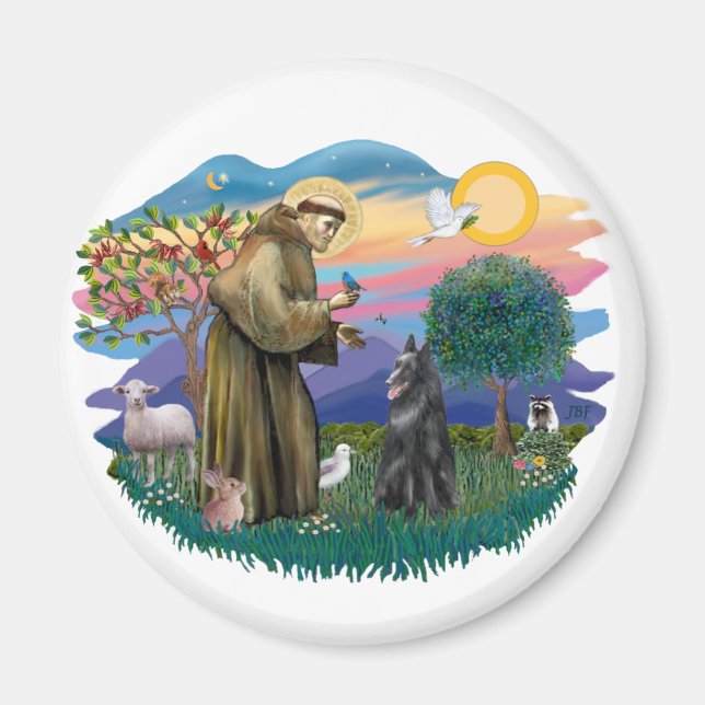 Belgian Sheepdog Magnet (Front)