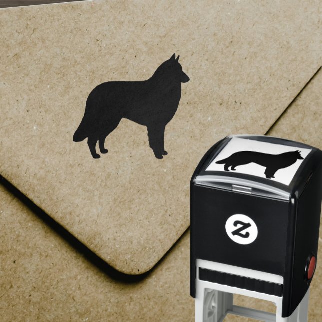 Belgian Sheepdog Silhouette Self-Inking Stamp (Creator Uploaded)