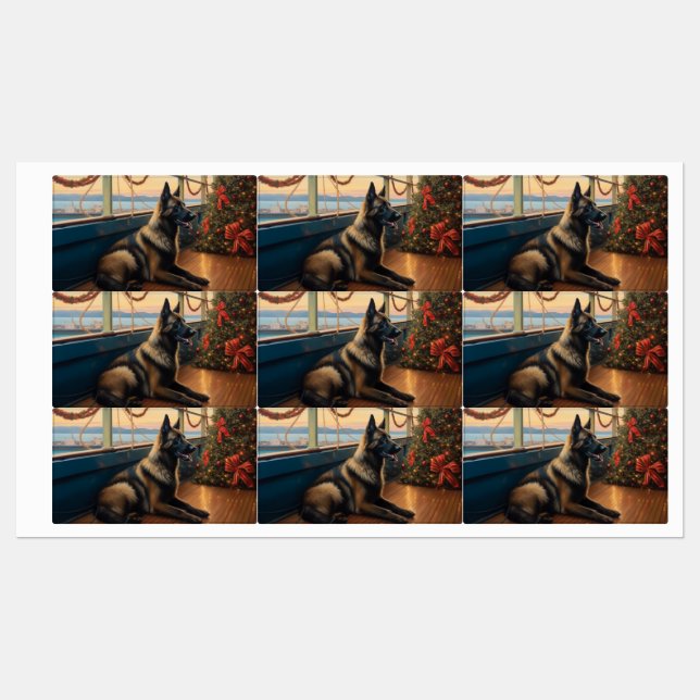 Belgian Shepherd Christmas Cruise: Pawsome Holiday (Sheet)