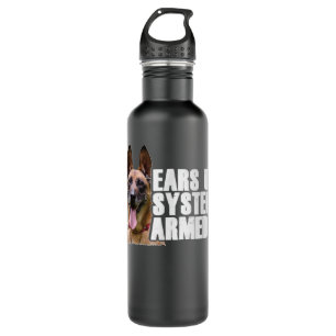 Belgian Shepherd Dog I Malinois I Ears Up System A 710 Ml Water Bottle