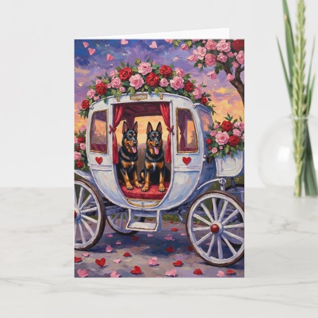 Belgian Shepherd Dog Valentine's Day Card (Front)