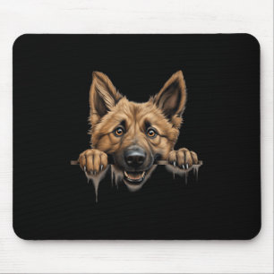 Belgian Shepherd Laekenois Dog Mum Dad Peeking Mouse Pad