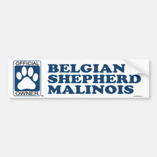 Belgian Shepherd Malinois Blue Bumper Sticker