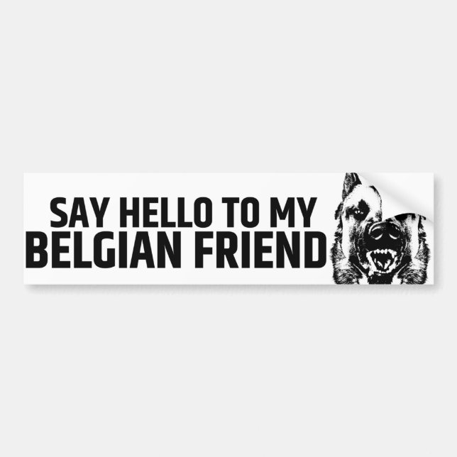 Belgian shepherd - Malinois Bumper Sticker (Front)
