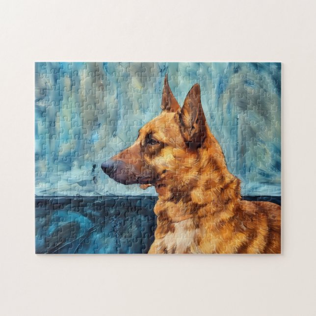 Belgian Shepherd Portrait Puzzle (Horizontal)