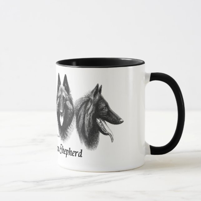Belgian Shepherd Tervuren Malinois Groenendael Mug (Right)
